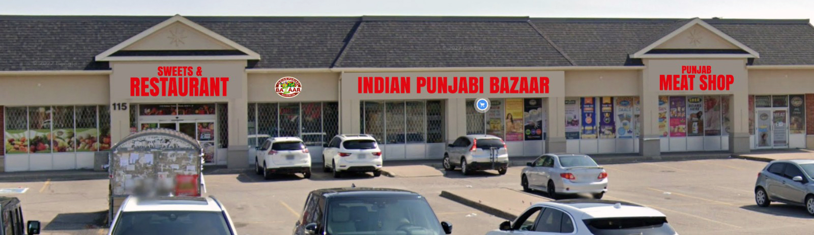 Indian Punjabi Bazaar storefront in Brampton