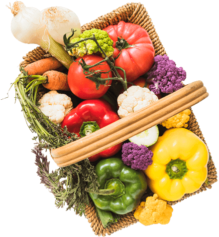 Fresh fruits and vegetables