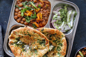 Amritsari Kulcha (with Chana)